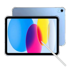 Pour iPad (2025) / 10.9 (2022) Coque de tablette transparente en TPU souple, renforcée aux 4 coins, absorbant les chocs et résistante aux rayures 