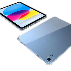 Pour iPad (2025) / 10.9 (2022) Coque de tablette transparente en TPU souple, renforcée aux 4 coins, absorbant les chocs et résistante aux rayures 