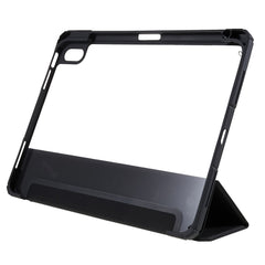 MUTURAL For iPad (2025) / 10.9 (2022) Hybrid TPU+PC Full-Body Protective Case Transparent Back Shockproof Stand Cover with Pen Slot