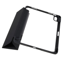 MUTURAL For iPad (2025) / 10.9 (2022) Hybrid TPU+PC Full-Body Protective Case Transparent Back Shockproof Stand Cover with Pen Slot
