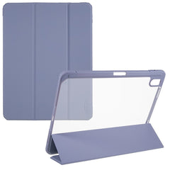 MUTURAL For iPad (2025) / 10.9 (2022) Hybrid TPU+PC Full-Body Protective Case Transparent Back Shockproof Stand Cover with Pen Slot