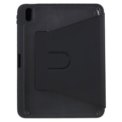 MUTURAL for iPad (2025) / 10.9 (2022) PU Leather Stand Tablet Case Clear Transparent Back Shockproof Protective Cover with Pen Holder