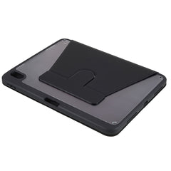 MUTURAL for iPad (2025) / 10.9 (2022) PU Leather Stand Tablet Case Clear Transparent Back Shockproof Protective Cover with Pen Holder