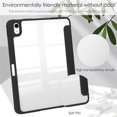For iPad (2025) / 10.9 (2022) Shockproof Tablet Case PU Leather + TPU + Acrylic Anti-Drop Protective Cover with Stand / Pen Slot