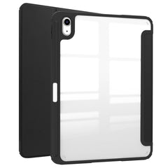 For iPad (2025) / 10.9 (2022) Shockproof Tablet Case PU Leather + TPU + Acrylic Anti-Drop Protective Cover with Stand / Pen Slot