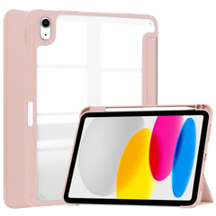 For iPad (2025) / 10.9 (2022) Shockproof Tablet Case PU Leather + TPU + Acrylic Anti-Drop Protective Cover with Stand / Pen Slot