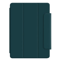 For iPad Pro 12.9 (2022) / (2021) / (2020) Anti-drop PU Leather Tablet Case Magnetic Closure Tri-fold Stand Flip Protective Cover