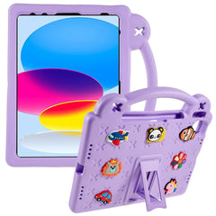 For iPad (2025) / 10.9 (2022) Drop-Proof EVA Tablet Cover Protective Case with Kickstand