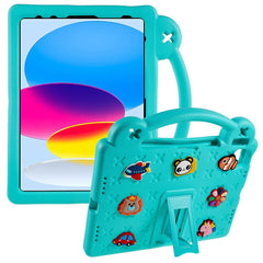 For iPad (2025) / 10.9 (2022) Drop-Proof EVA Tablet Cover Protective Case with Kickstand