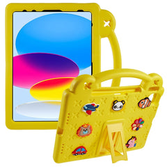 For iPad (2025) / 10.9 (2022) Drop-Proof EVA Tablet Cover Protective Case with Kickstand