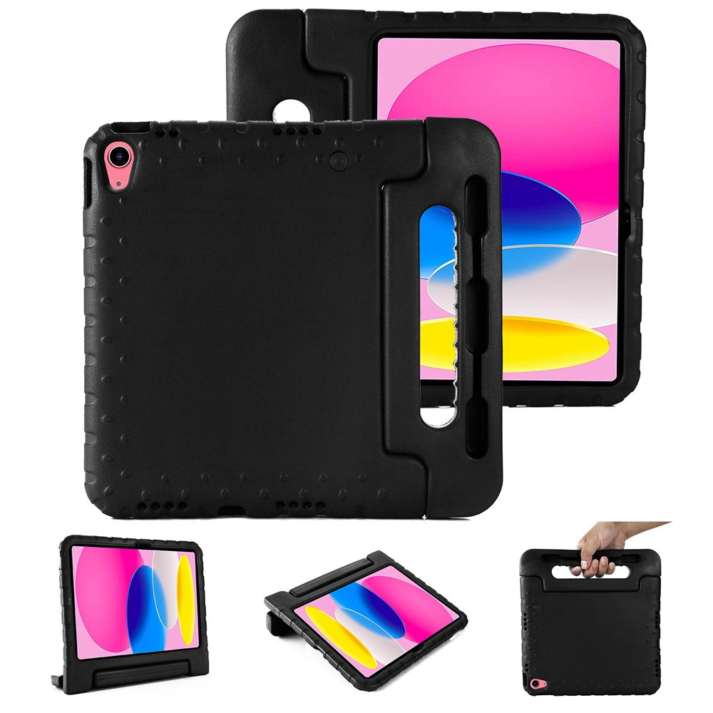 For iPad (2025) / 10.9 (2022) Protective EVA Case Anti-Fall Tablet Cover Shockproof Case with Kickstand Handle - TechGearPal