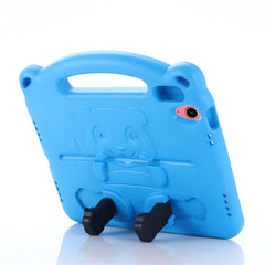 For iPad (2025) / 10.9 (2022) Cartoon Panda EVA Tablet Case Kickstand Hand Grip Shock-Absorbing Protective Cover