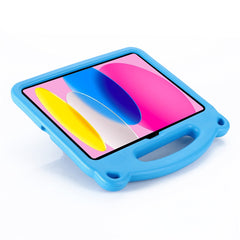 For iPad (2025) / 10.9 (2022) Cartoon Panda EVA Tablet Case Kickstand Hand Grip Shock-Absorbing Protective Cover