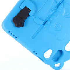 For iPad (2025) / 10.9 (2022) Cartoon Panda EVA Tablet Case Kickstand Hand Grip Shock-Absorbing Protective Cover