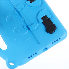 For iPad (2025) / 10.9 (2022) Cartoon Panda EVA Tablet Case Kickstand Hand Grip Shock-Absorbing Protective Cover