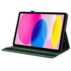 For iPad (2025) / 10.9 (2022) Butterfly Flower Imprinted PU Leather Card Holder Stand Smart Tablet Case with Pencil Holder