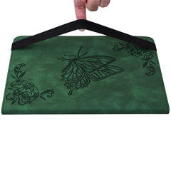 For iPad (2025) / 10.9 (2022) Butterfly Flower Imprinted PU Leather Card Holder Stand Smart Tablet Case with Pencil Holder