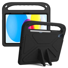 Für iPad (2025) / 10.9 (2022) Tragbare Handgriff-EVA-Tablet-Hülle Faltbarer Ständer Stoßfeste Schutzhülle 