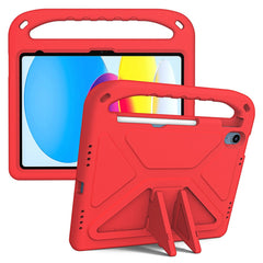 Für iPad (2025) / 10.9 (2022) Tragbare Handgriff-EVA-Tablet-Hülle Faltbarer Ständer Stoßfeste Schutzhülle 