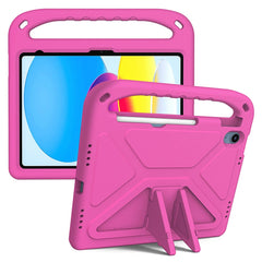 Für iPad (2025) / 10.9 (2022) Tragbare Handgriff-EVA-Tablet-Hülle Faltbarer Ständer Stoßfeste Schutzhülle 