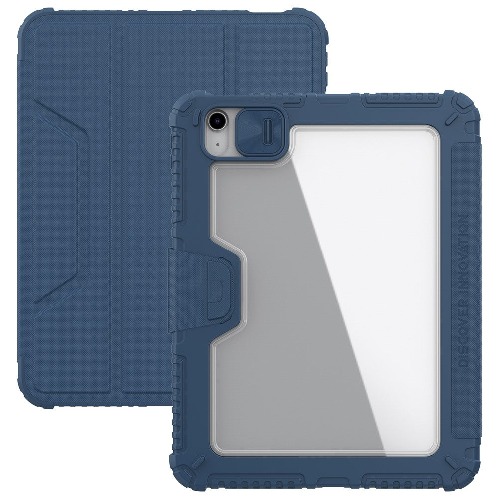 Étui en cuir PU pour tablette NILLKIN Armor Pro Series pour iPad (2025) / 10.9 (2022), avec coque coulissante pour appareil photo et support 