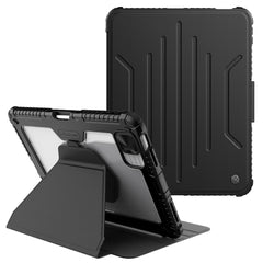 NILLKIN Bumper Leather Case Pro für iPad (2025) / 10.9 (2022) Abnehmbare Tablet-Hülle aus PU-Leder mit Standfunktion 