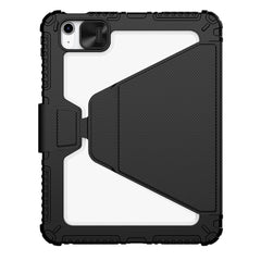 NILLKIN Bumper Leather Case Pro für iPad (2025) / 10.9 (2022) Abnehmbare Tablet-Hülle aus PU-Leder mit Standfunktion 