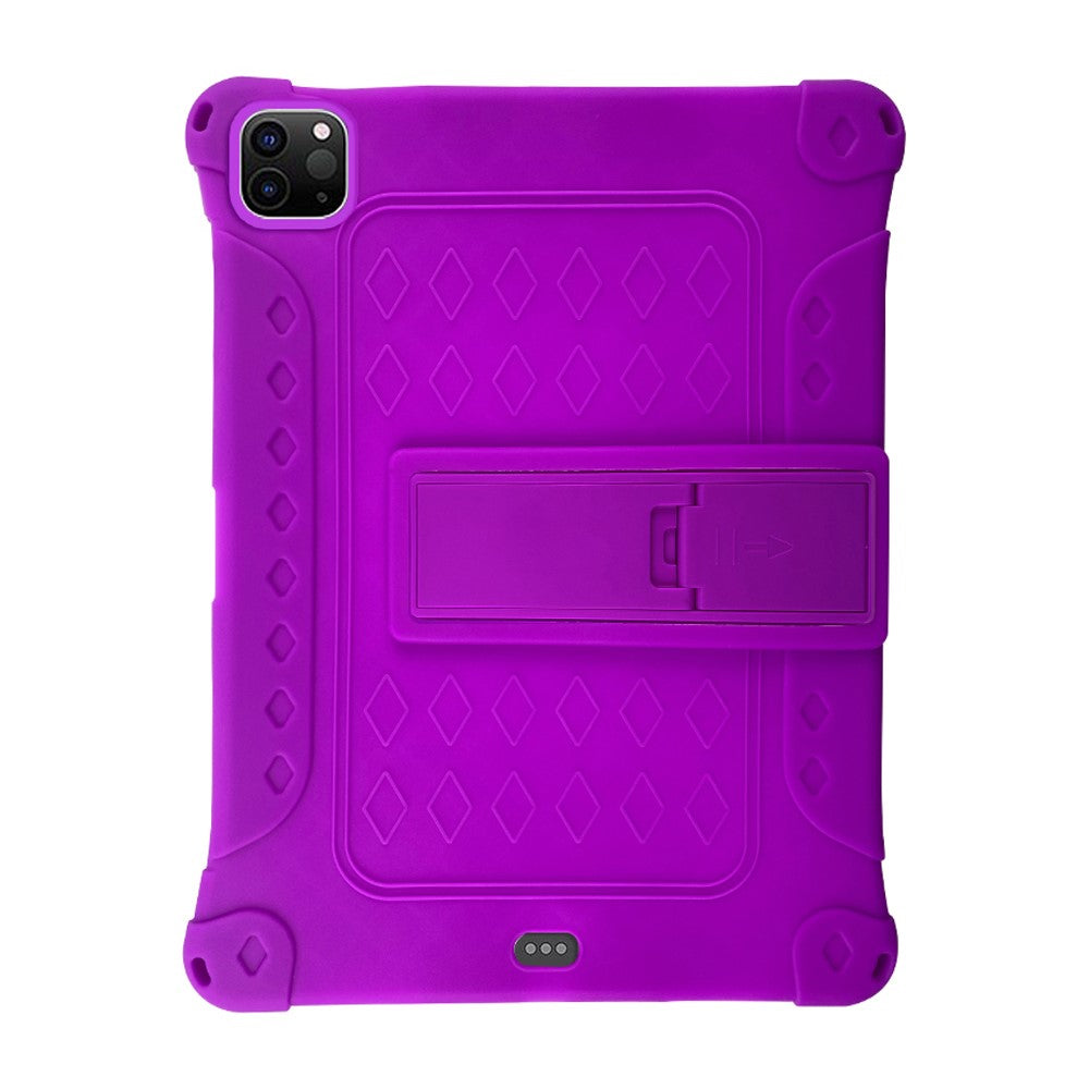 Étui de protection en silicone souple avec béquille pour iPad Pro 12.9 (2018) / (2020) / (2021) / (2022) 