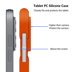 Étui de protection en silicone souple avec béquille pour iPad Pro 12.9 (2018) / (2020) / (2021) / (2022) 