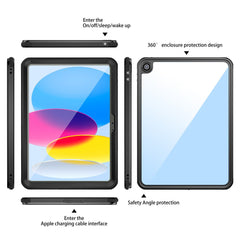 For iPad (2025) / 10.9 (2022) IP68 Waterproof Case 2m Drop Protection Dustproof Armor Defender Cover