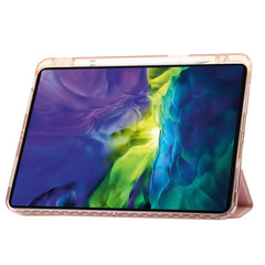 For iPad Pro 12.9-inch (2018) / (2020) / (2021) / (2022) Trifold Stand Tablet Case PU Leather + Clear Acrylic Shell
