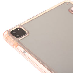 For iPad Pro 12.9-inch (2018) / (2020) / (2021) / (2022) Trifold Stand Tablet Case PU Leather + Clear Acrylic Shell