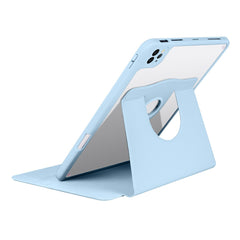 For iPad Pro 12.9-inch (2018) / (2020) / (2021) / (2022) PU Leather Cover Rotary Kickstand Acrylic Tablet Case with Pen Holder