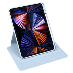 For iPad Pro 12.9-inch (2018) / (2020) / (2021) / (2022) PU Leather Cover Rotary Kickstand Acrylic Tablet Case with Pen Holder