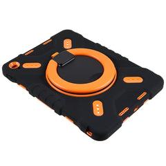 Étui PEPKOO pour tablette iPad (2025) / 10.9 (2022) avec rotation à 360 degrés et béquille en silicone + PC + ABS 