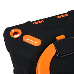 Étui PEPKOO pour tablette iPad (2025) / 10.9 (2022) avec rotation à 360 degrés et béquille en silicone + PC + ABS 
