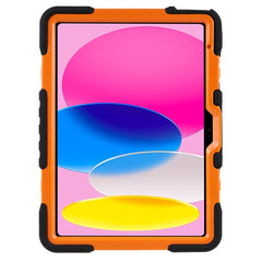Étui PEPKOO pour tablette iPad (2025) / 10.9 (2022) avec rotation à 360 degrés et béquille en silicone + PC + ABS 