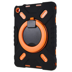 Étui PEPKOO pour tablette iPad (2025) / 10.9 (2022) avec rotation à 360 degrés et béquille en silicone + PC + ABS 