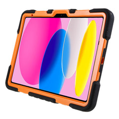Étui PEPKOO pour tablette iPad (2025) / 10.9 (2022) avec rotation à 360 degrés et béquille en silicone + PC + ABS 