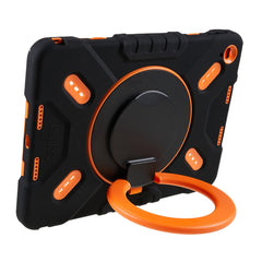 Étui PEPKOO pour tablette iPad (2025) / 10.9 (2022) avec rotation à 360 degrés et béquille en silicone + PC + ABS 