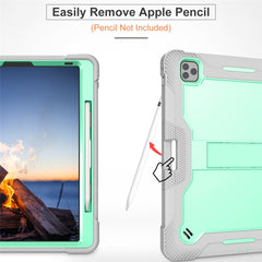 Étui de protection en silicone et PC avec porte-crayon pour iPad Pro 12.9 (2018) / (2020) / (2021) / (2022) 
