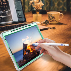Étui de protection en silicone et PC avec porte-crayon pour iPad Pro 12.9 (2018) / (2020) / (2021) / (2022) 
