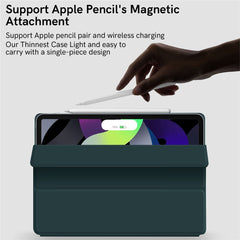 AHASTYLE IP03 Tablet Case for iPad Pro 11 (2018) / (2020) / (2021) / (2022) / iPad Air (2020) / (2022) PU Leather Tri-fold Stand Magnetic Cover