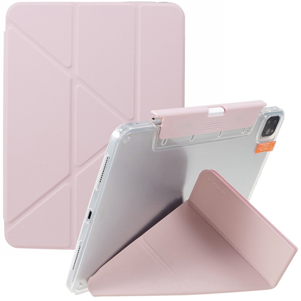 MUTURAL For iPad Pro 11 (2020) / (2021) / (2022) Tablet Case PU Leather Origami Stand Cover with Detachable Pencil Holder