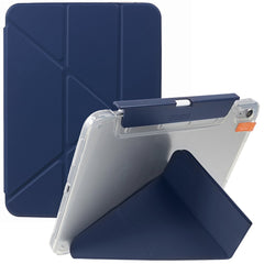 MUTURAL For iPad (2025) / 10.9 (2022) PU Leather Tablet Case Origami Stand Folio Cover with Detachable Pencil Holder