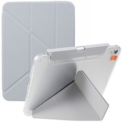 MUTURAL For iPad (2025) / 10.9 (2022) PU Leather Tablet Case Origami Stand Folio Cover with Detachable Pencil Holder