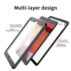FS IP68 Waterproof Case for iPad 10.2 (2021) / (2020) / (2019) , Full Body Anti-Scratch Protective Tablet Cover with Screen Protector