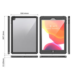 FS IP68 Waterproof Case for iPad 10.2 (2021) / (2020) / (2019) , Full Body Anti-Scratch Protective Tablet Cover with Screen Protector