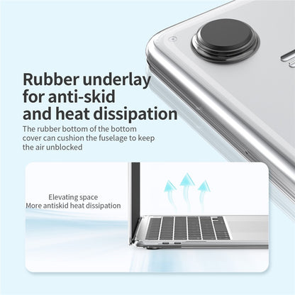 LENTION For Macbook Air 15 inch (2023) M2 A2941 / (2024) A3114 M3 Hard PC Case Full Protection Anti-Scratch Laptop Cover