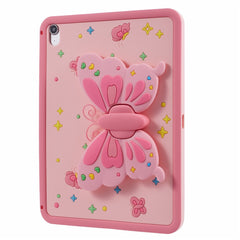 Tablet Cover for iPad (2025) / 10.9 (2022) Silicone Case with Foldable Butterfly Kickstand